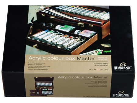 ROYAL TALENS Couleur acrylique REMBRANDT, coffret 'MASTER'