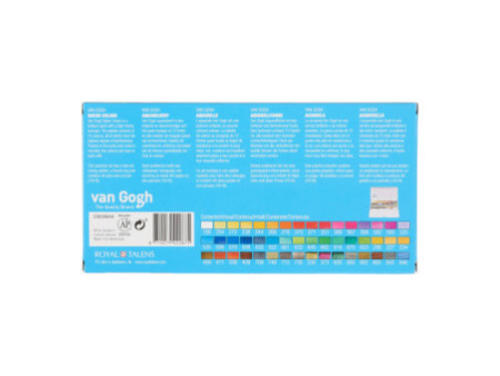 ROYAL TALENS Peinture aquarelle Van Gogh, kit de 48 dans un