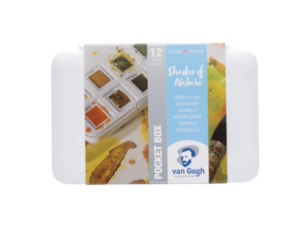 ROYAL TALENS Peinture aquarelle Van Gogh, boîte de 12,
