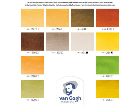ROYAL TALENS Peinture aquarelle Van Gogh, boîte de 12,