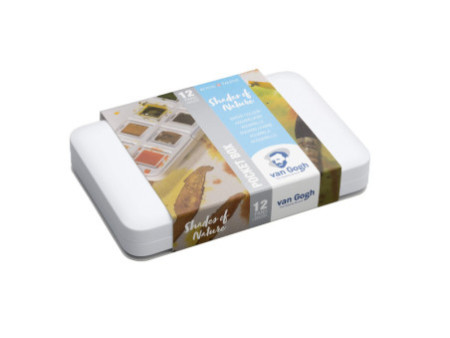 ROYAL TALENS Peinture aquarelle Van Gogh, boîte de 12,
