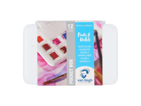 ROYAL TALENS Peinture aquarelle Van Gogh, boîte de 12,