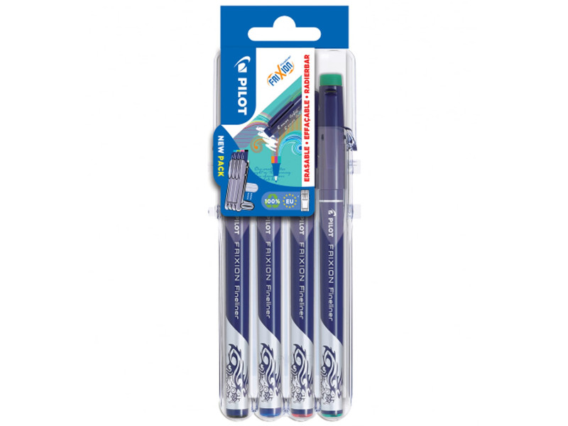 PILOT Stylo feutre Fineliner FRIXION EVOLUTIVE SET, étui 4