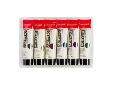 ROYAL TALENS Peinture acrylique AMSTERDAM Pearl, 6 x 20 ml