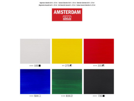 ROYAL TALENS Peinture acrylique AMSTERDAM General Selection