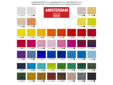 ROYAL TALENS Peinture acrylique AMSTERDAM General Selection