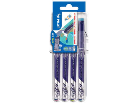 PILOT Stylo feutre Fineliner FRIXION EVOLUTIVE SET, étui 4