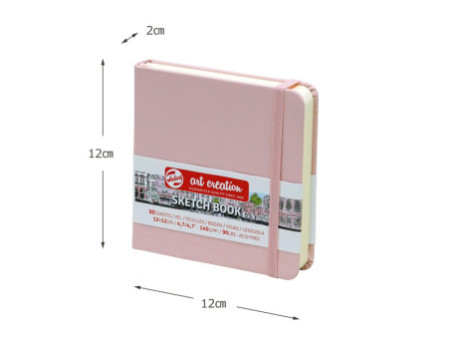 ROYAL TALENS Art Creation Carnet de croquis, 120x120 mm,rose