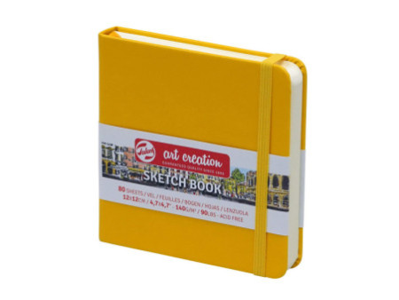 ROYAL TALENS Art Creation Carnet de croquis,120x120 mm,jaune