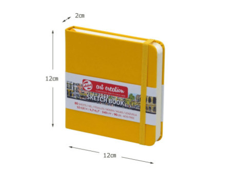 ROYAL TALENS Art Creation Carnet de croquis,120x120 mm,jaune