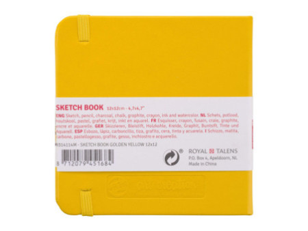 ROYAL TALENS Art Creation Carnet de croquis,120x120 mm,jaune
