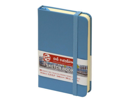 ROYAL TALENS Art Creation Carnet de croquis, 90x140 mm, bleu
