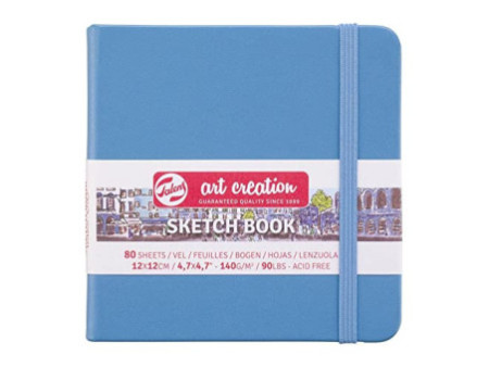 ROYAL TALENS Art Creation Carnet de croquis, 120x120 mm,bleu