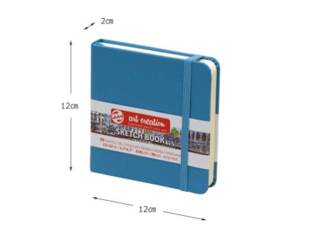 ROYAL TALENS Art Creation Carnet de croquis, 120x120 mm,bleu