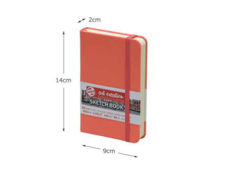 ROYAL TALENS Art Creation Carnet de croquis, 90x140 mm,rouge