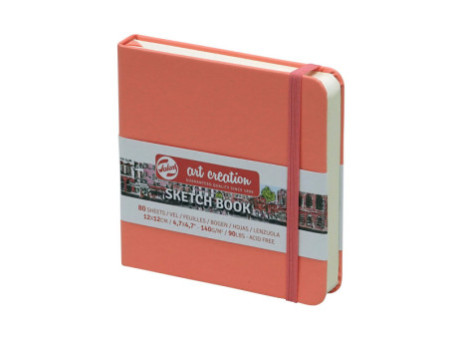 ROYAL TALENS Art Creation Carnet de croquis,120x120 mm,rouge