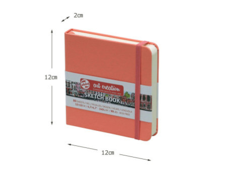 ROYAL TALENS Art Creation Carnet de croquis,120x120 mm,rouge