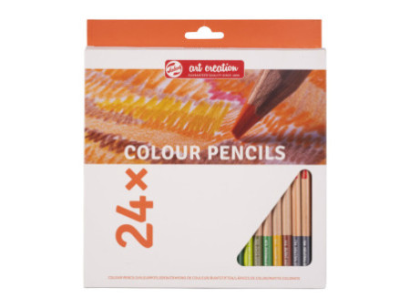 ROYAL TALENS Crayons de couleur Art Creation, rond, étui x24