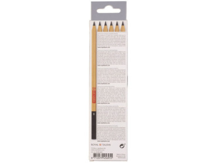 ROYAL Crayons graphite Art Creation, rond, étui de 6