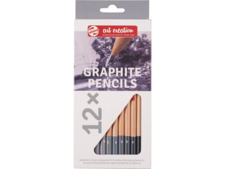 ROYAL Crayons graphite Art Creation, rond, étui de 12