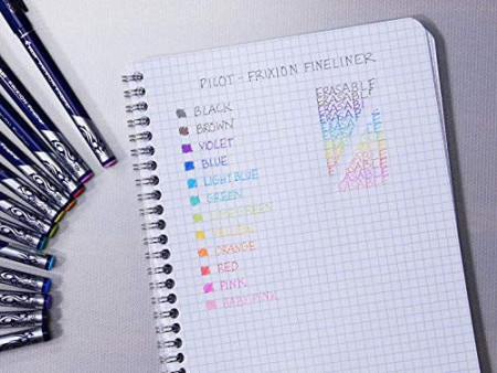 PILOT Stylo feutre Fineliner FRIXION EVOLUTIVE SET, étui 8
