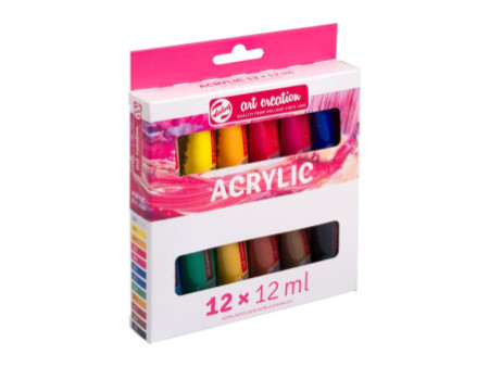 ROYAL TALENS Acrylique Art Creation, 12 ml, set de 12