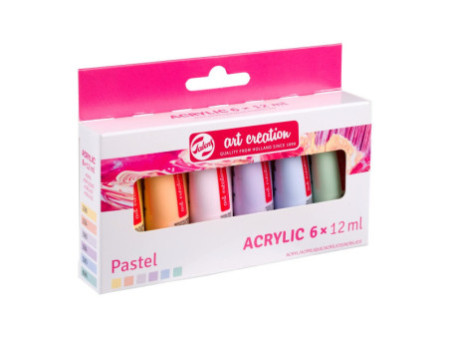 ROYAL TALENS Acrylique Art Creation Pastel Set, 6 x 12 ml