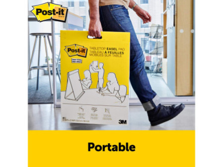 Post-it Meeting Chart Super Sticky, avec support, blanc