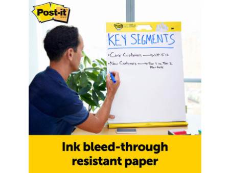 Post-it Meeting Chart Super Sticky, avec support, blanc