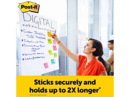 Post-it Meeting Chart Super Sticky, avec support, blanc