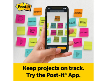 Post-it Meeting Chart Super Sticky, avec support, blanc