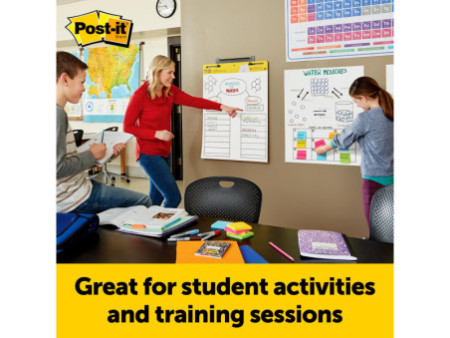Post-it Meeting Chart Wall Pad, 508 x 584 mm, blanc