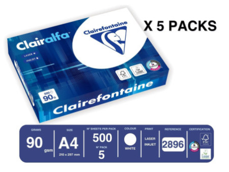 Clairefontaine Papier multifonction, A4, extra blanc