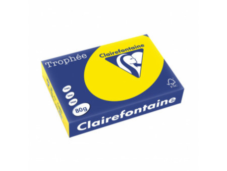 Clairefontaine Papier universel Trophée, A4, jaune fluo
