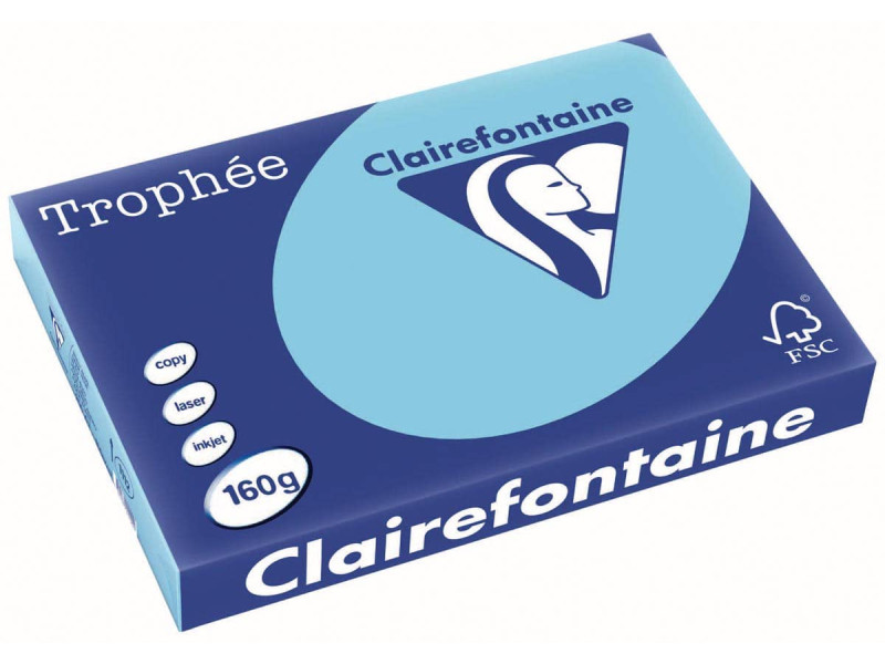 Clairefontaine Papier universel Trophée, A3, bleu alizé