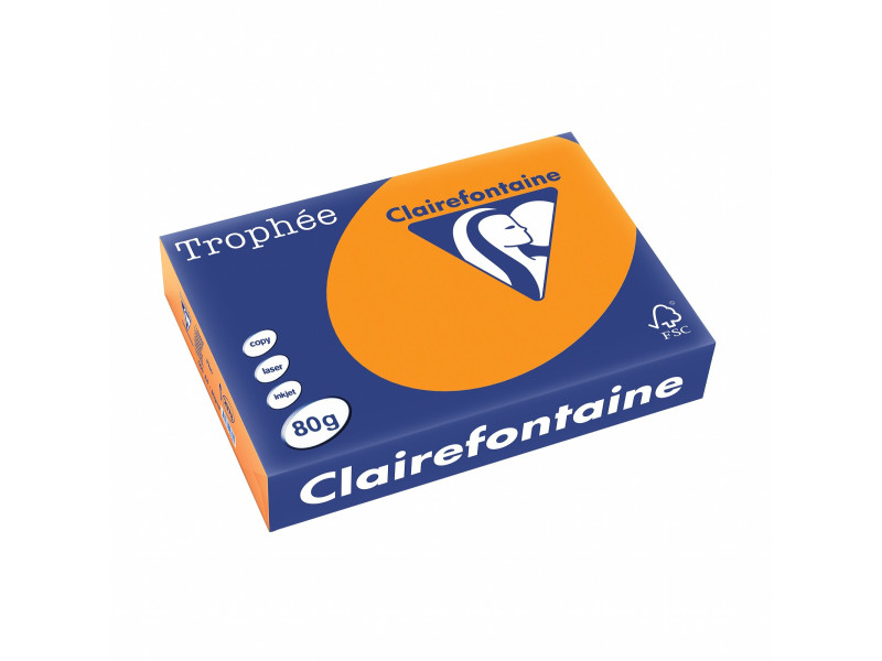 Clairefontaine Papier universel Trophée, A4, orange fluo