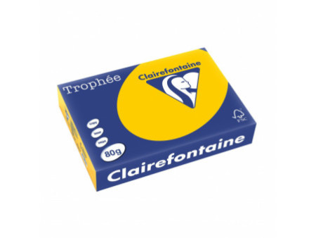 Clairefontaine Papier universel Trophée, A4, jaune tournesol