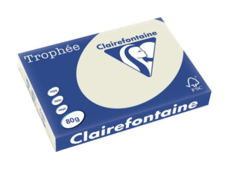Clairefontaine Papier universel Trophée, A3, gris perle