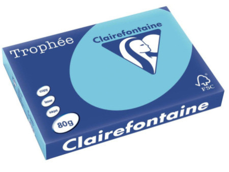 Clairefontaine Papier universel Trophée, A3, bleu alizé