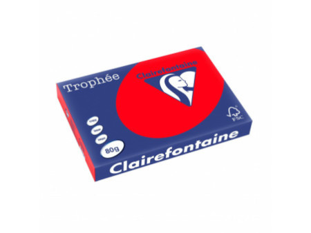 Clairefontaine Papier universel Trophée A3, rouge corail