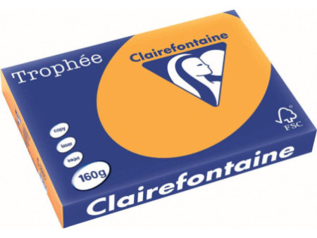 Clairefontaine Papier universel Trophée, A3, clémentine