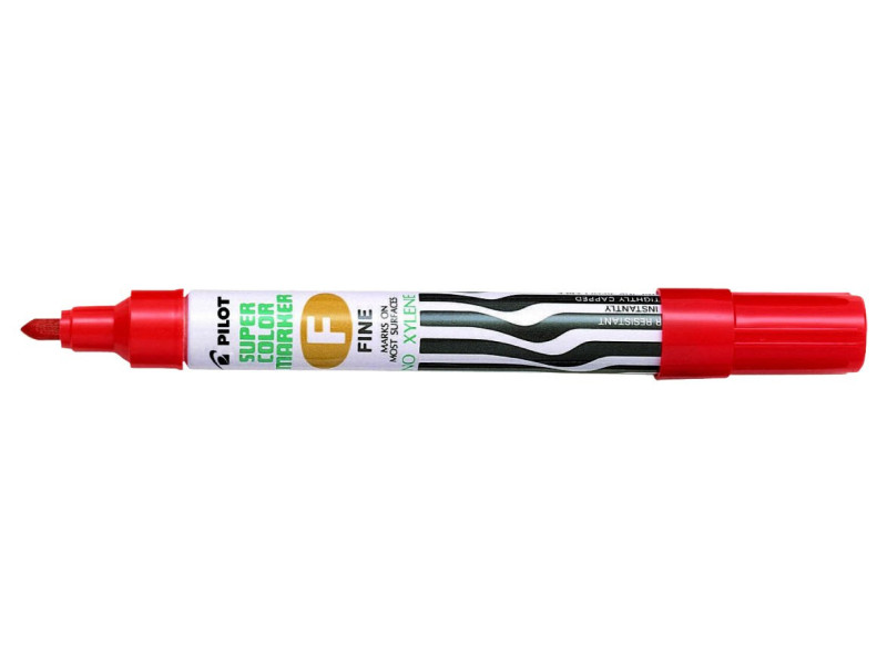 PILOT Marqueur permanent SUPER COLOR FINE, rouge