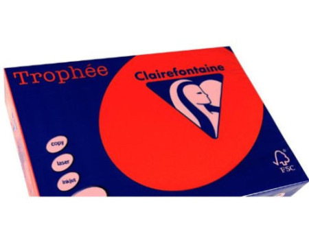 Clairefontaine Papier universel Trophée, A3, rouge corail