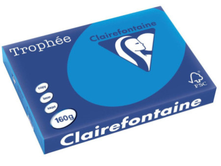 Clairefontaine Papier universel Trophée, A3, bleu turquoise