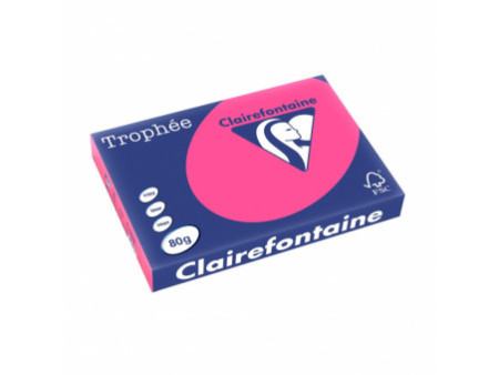 Clairefontaine Papier universel Trophée, A3, rose fluo