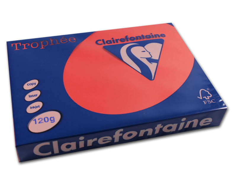 Clairefontaine Papier universel Trophée, A4, rouge corail