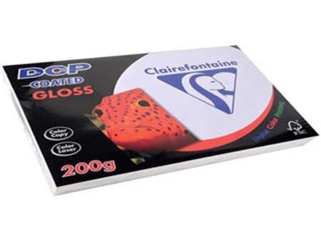 Clairefontaine Papier laser DCP Coated Gloss, A4, 200 g/m2