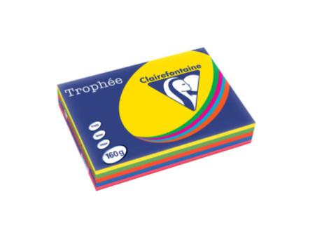Clairefontaine Papier universel Trophée, A4, assorti intense