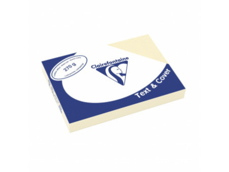 Clairalfa Plat de couverture Text & Cover, A4, blanc ivoiré