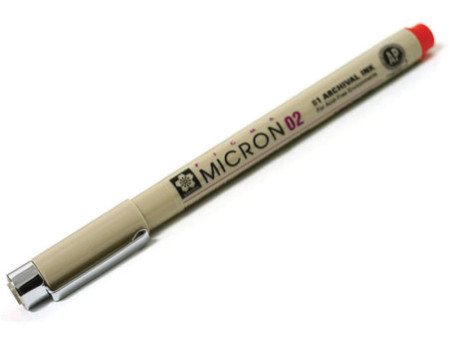 SAKURA Feutre PIGMA MICRON 02, rouge